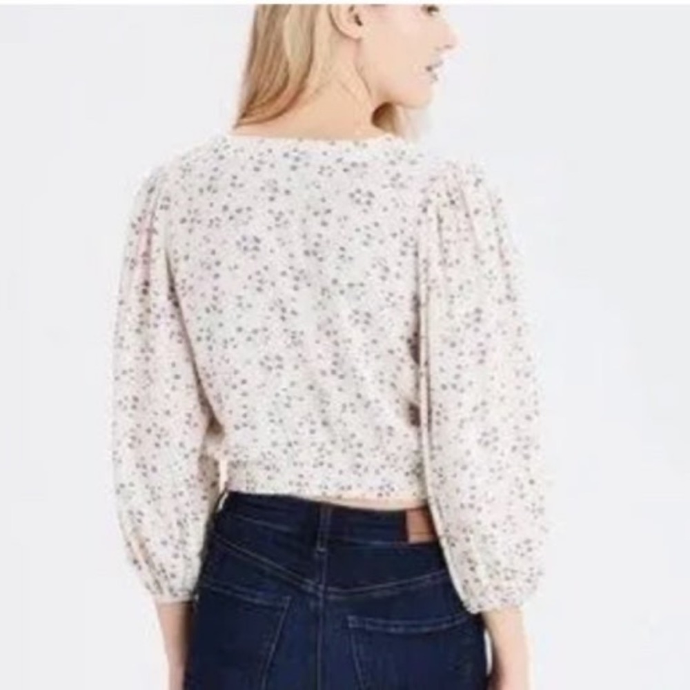 American Eagle crop wrap blouse - Picture 2 of 6